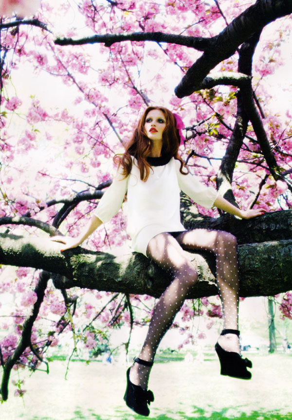 Cintia Dicker by Ellen von Unwerth in Lula Mag