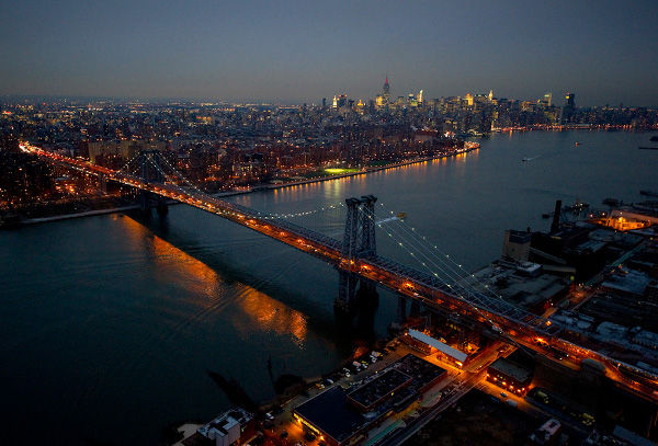 NYC At Night by Jason Hawkes