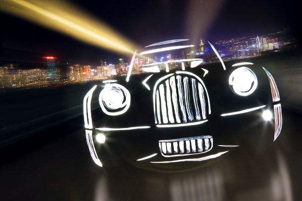 Imagine painting something you cant see se7en magazine light graffiti cars 3 Imagine painting something you cant see
