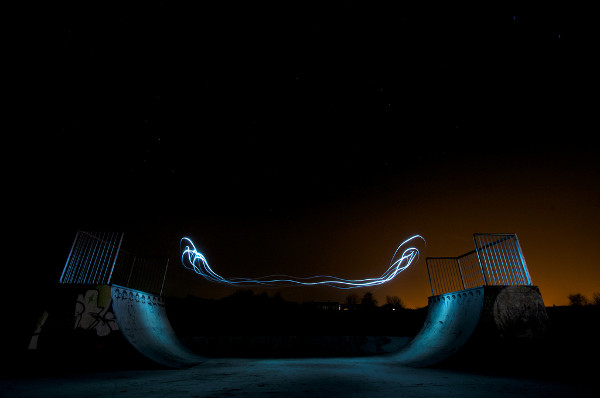 Ben Matthews Skate Park Light Graffiti 11