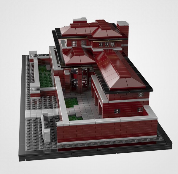 Frank Lloyd Wright Lego Robie House 3