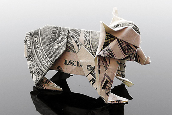 Craig Folds Five Dollar Origami • TheCoolist The Modern Design Lifestyle Magazine