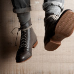 Hard Graft Shoes - Mens High Boot - Gray 2