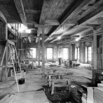 white house fully gutted under construction vintage photographs 10