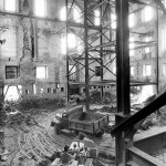 white house fully gutted under construction vintage photographs 2