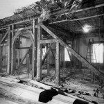 white house fully gutted under construction vintage photographs 6