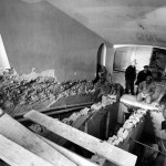 white house fully gutted under construction vintage photographs 7