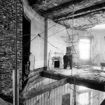 white house fully gutted under construction vintage photographs 8