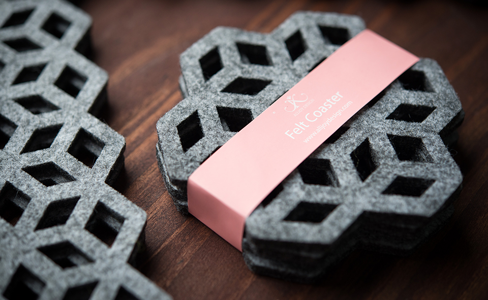 AlljoyDesignFeltPlacematsandCoasters2 • TheCoolist The Modern