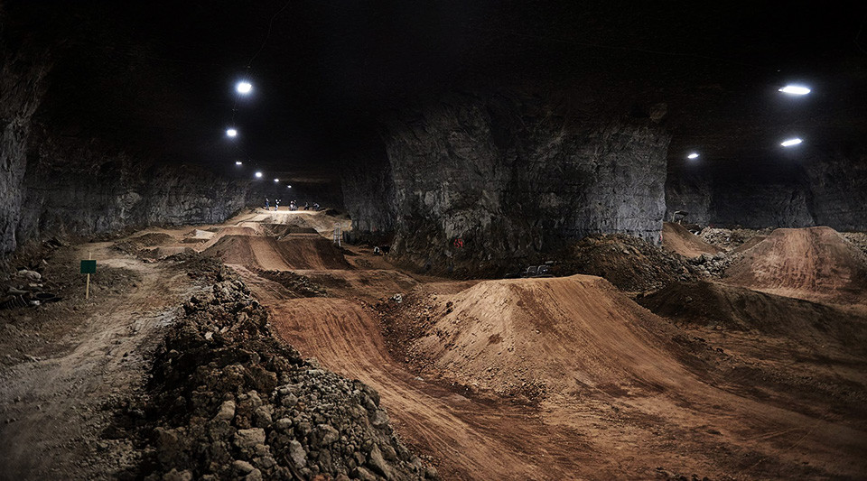 The Underground Bike Park of Louisville's Mega Cavern
