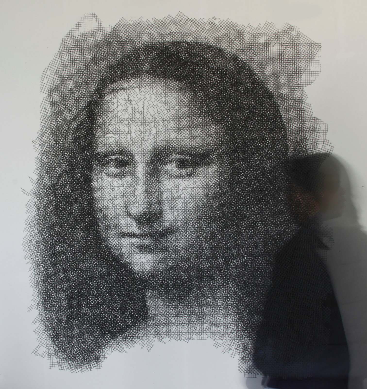‘Mona Lisa’ by Seung Mo Park - wire sculpture